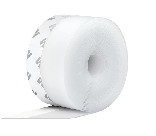 16.4Ft Door Weather Stripping, (1.38in Width) Weather Stripping Door Draft Stopper Adhesive Seal Strip Anti Draft Insulation Tape for Doors Windows and Shower Doors